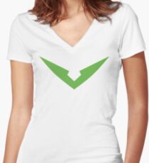 Pidge Green Paladin Voltron "V" Logo Women's Fitted V-Neck T-Shirt