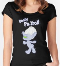 Trolls Guy Diamond: Booty Pa-Troll Women's Fitted Scoop T-Shirt