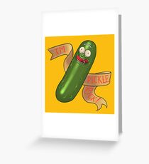 Pickle Rick Greeting Card