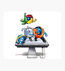 Browser Wars Poster Photographic Print