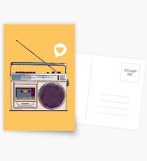 Retro Radio Boombox Postcards