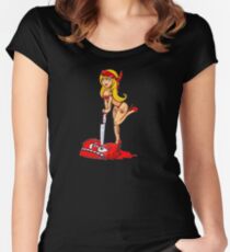 Thot breaker glogangworldwide Women's Fitted Scoop T-Shirt