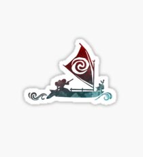 Boat Inspired Silhouette Sticker
