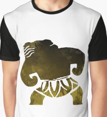 Tattoo inspiriert Silhouette Grafik T-Shirt