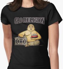 GLO religion glogangworldwide Women's Fitted T-Shirt