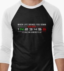 1N23456 Men's Baseball ¾ T-Shirt