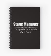Stage Manager Gifts - Funny Women Assistant Shakespeare Quote Spiral Notebook