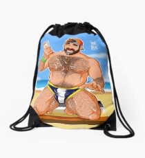 ADAM LIKES SUN LOTION Drawstring Bag