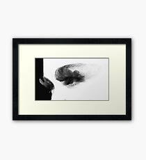 B&W eyes ... Framed Print