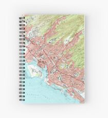Honolulu Hawaii Map (1983) Spiral Notebook
