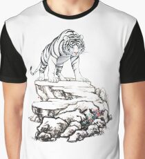 Chinese White Tiger Graphic T-Shirt