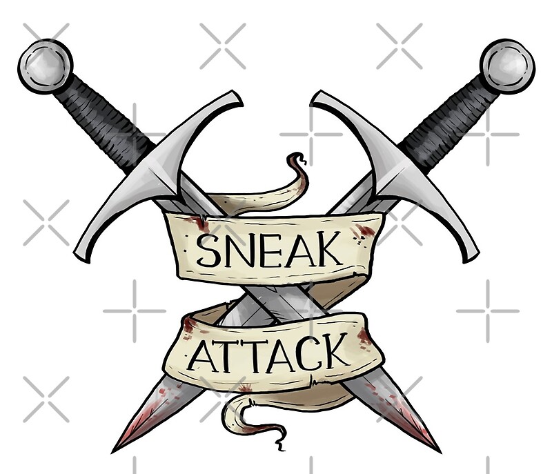 "D&D Rogue Sneak Attack" by sheppard56 Redbubble