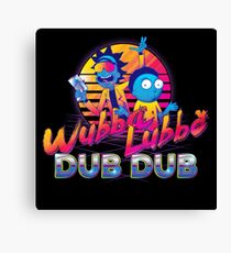 Rick et Morty Neon Impression sur toile
