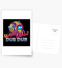 Rick and Morty Neon Postcards