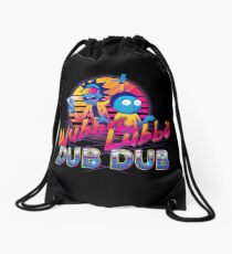 Rick and Morty Neon Drawstring Bag