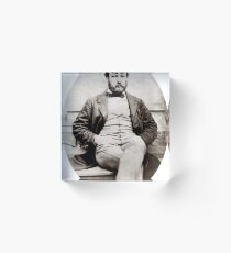 Vintage Jules Verne Portrait Photograph Acrylic Block