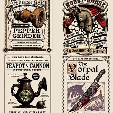  Weapons Cards- Alice Madness Returns Photographic Print  Vintage Retro Metal Sign 8x12 Inch Man Cave Home Wall Decor : Home & Kitchen