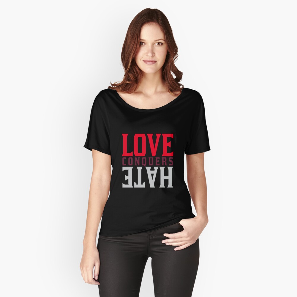 "love conquers hate shirt" Tshirt by DarrinAnthony Redbubble