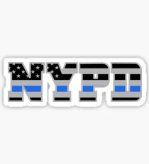 NYPD Thin Blue Line - American Police Flag Sticker