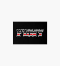 FDNY Thin Red Line - American Fire Fighter Flag Art Board