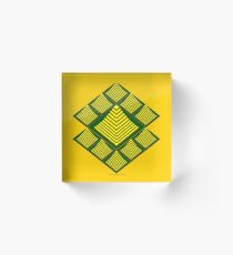 Ziggurat Glyph 04 Acrylic Block