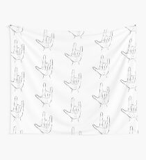 I Love You in ASL: II Wall Tapestry