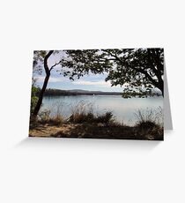 Tranquil river scene Greeting Card