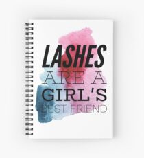 Lashes are a Girl's Best Friend Spiral Notebook