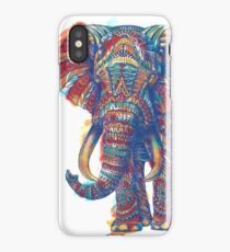 Verzierter Elefant (Aquarell Version) iPhone-Hülle & Cover