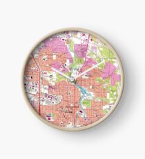 Reloj Mapa de Rochester Minnesota (1972)