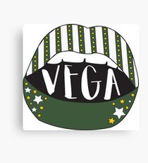 Vega Lips Canvas Print