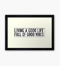 KHALID AMERICAN TEEN LYRICS Framed Print