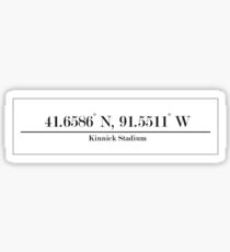 University of Iowa - Kinnick Stadium Coordinates Sticker