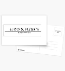 University of Minnesota - TCF Bank Stadium Coordinates Postcards