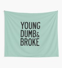 Tela decorativa KHALID YOUNG DUMB & BROKE LETRAS