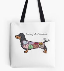 Anatomy of a Dachshund Tote Bag