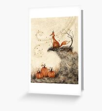 Guarding the Pumpkin Patch Greeting Card