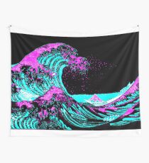 Vapourwaves Japanese Digital Art Tapestry
