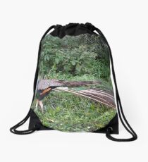 The Peacock Drawstring Bag