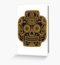 "Lego-Calavera" Gold Version Greeting Card