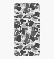 BAPE Camo Greyscale Black and White iPhone Case