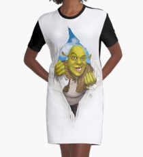 Shrek reißt durch Zeit und Raum T-Shirt Kleid
