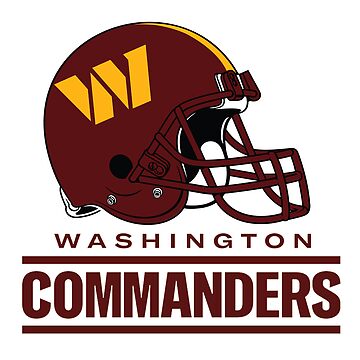 Washington Commanders Sticker by Afrah.design