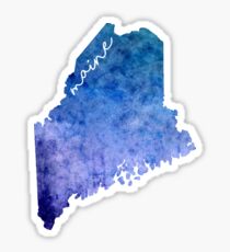 Maine Watercolor Sticker