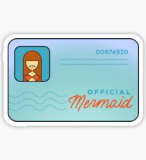 Mermaid License Sticker