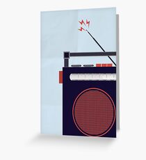 Funky Little Radio Greeting Card