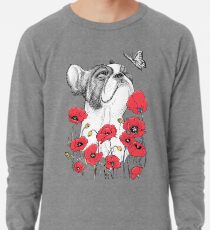 Pug in flowers Lightweight Sweatshirt