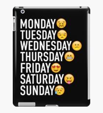 Stimmungen der Woche ausgedrückt durch Emojis iPad-Hülle & Klebefolie