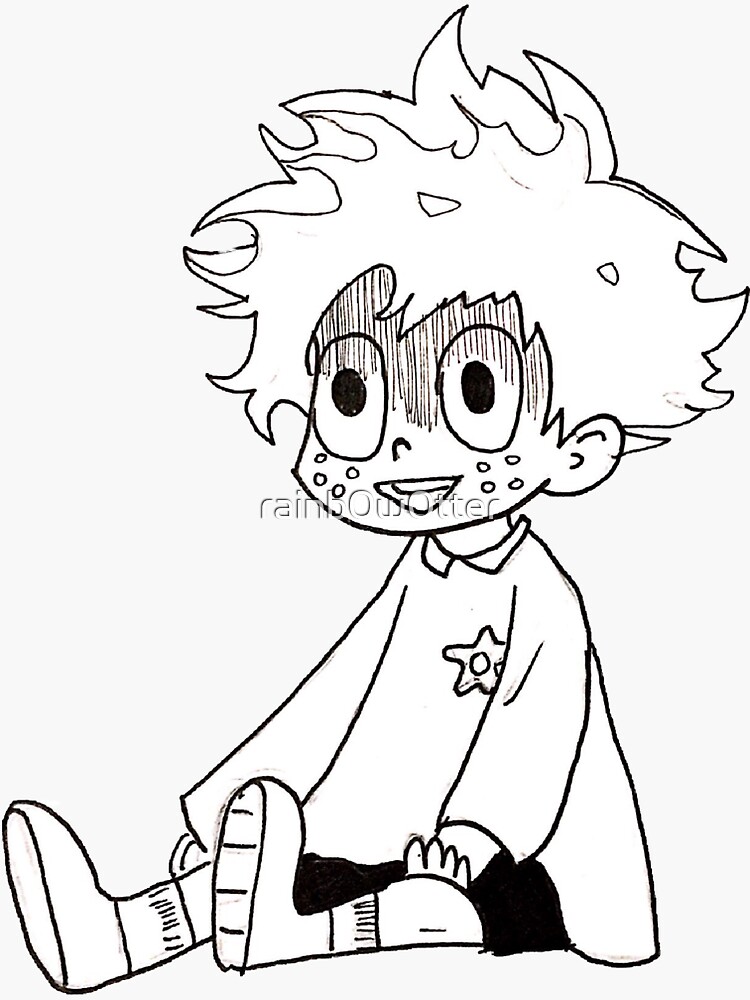 "Baby Deku" Sticker by rainb0w0tter | Redbubble