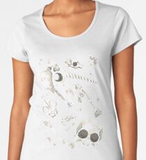 black Skulls and Bones - Wunderkammer Women's Premium T-Shirt